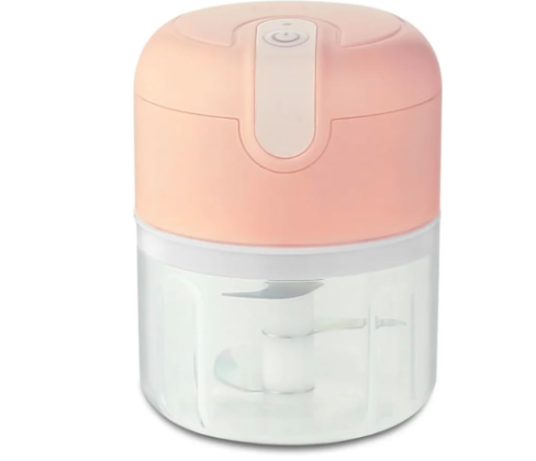 Food Chopper 250ML Portable Electric Food Processor for Quick and Easy - Garlic, Ginger, Baby Food, Hot Pepper, Meat, Onion and More - Practical and Healthy USB Rechargeable
